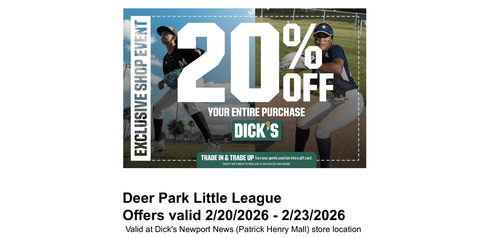 Dick’s Appreciation Weekend