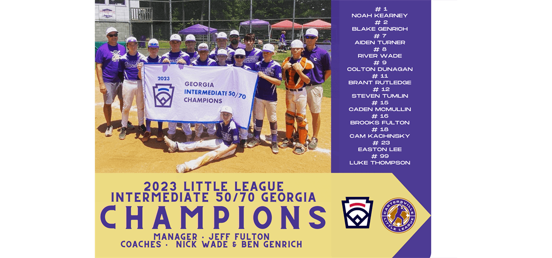 2023 Intermediate 50/70 Georgia Champions