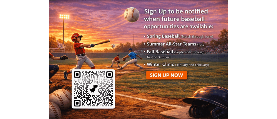 Sign Up for Future Baseball Opportunities