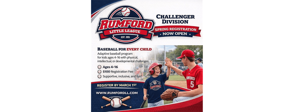 Rumford Little League adds new Challenger Division!