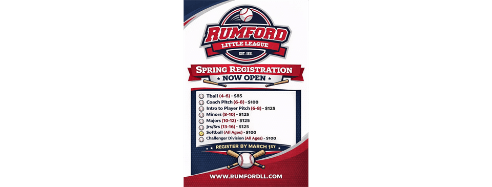 Spring 2026 Registration Open 12/15/25. Closes March 1st
