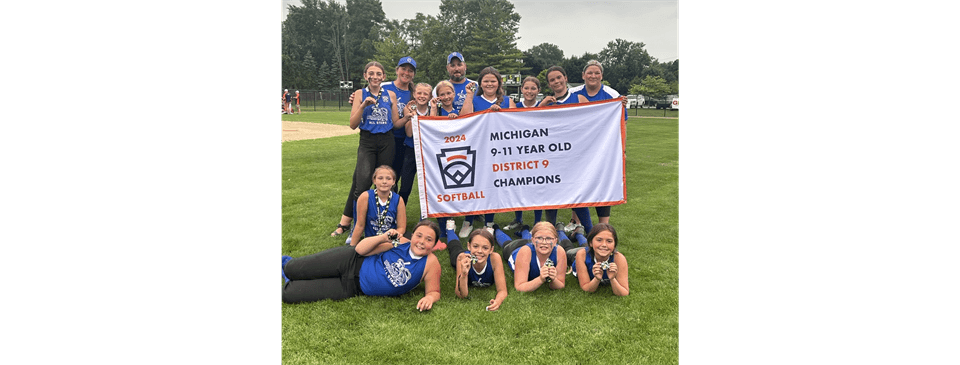 9-11 Girls District Champs