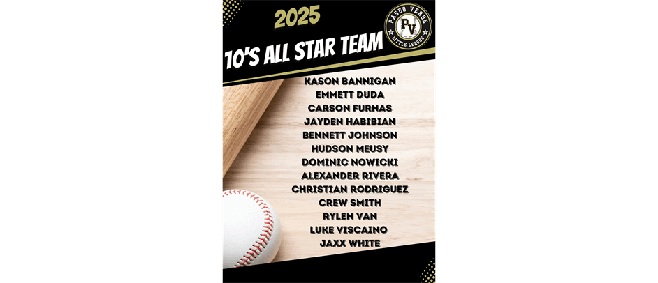 2025 10's All Star Team!