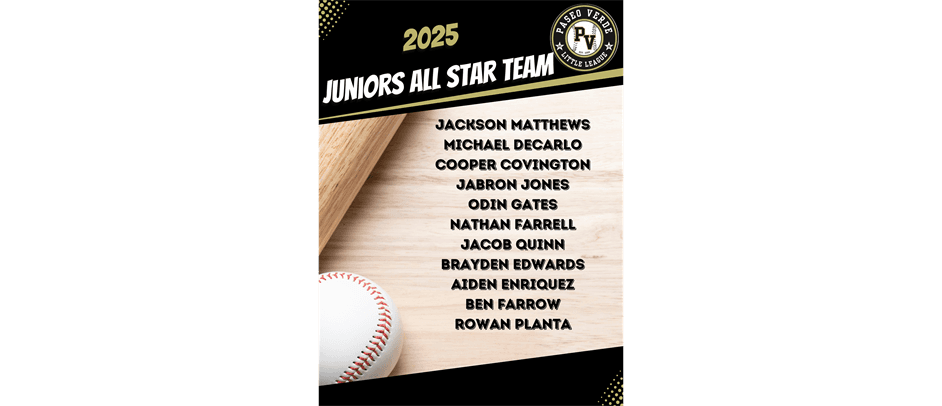 2025 Juniors All Star Team!