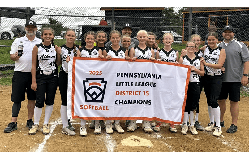 2025 Athens Majors Softball District 15 Champions
