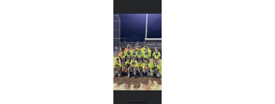 9-10 Baseball League Champions