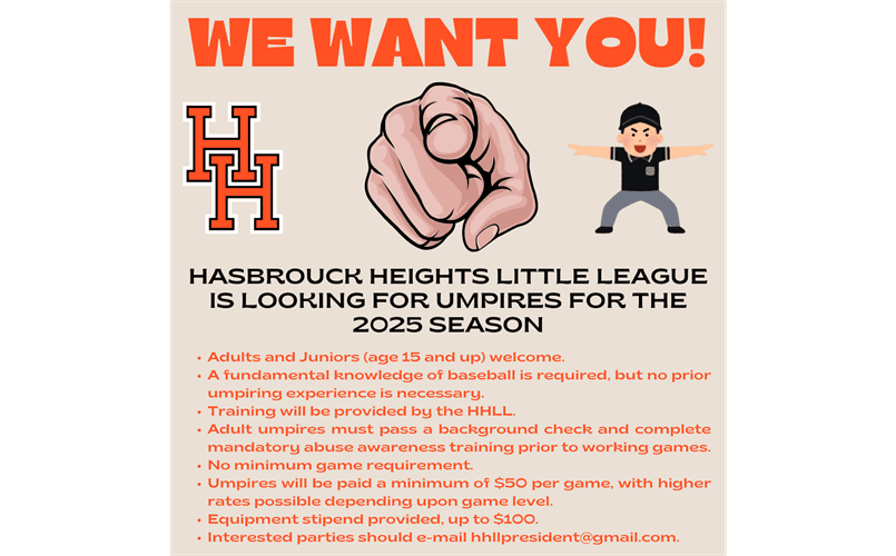HHLL Umpires Wanted!