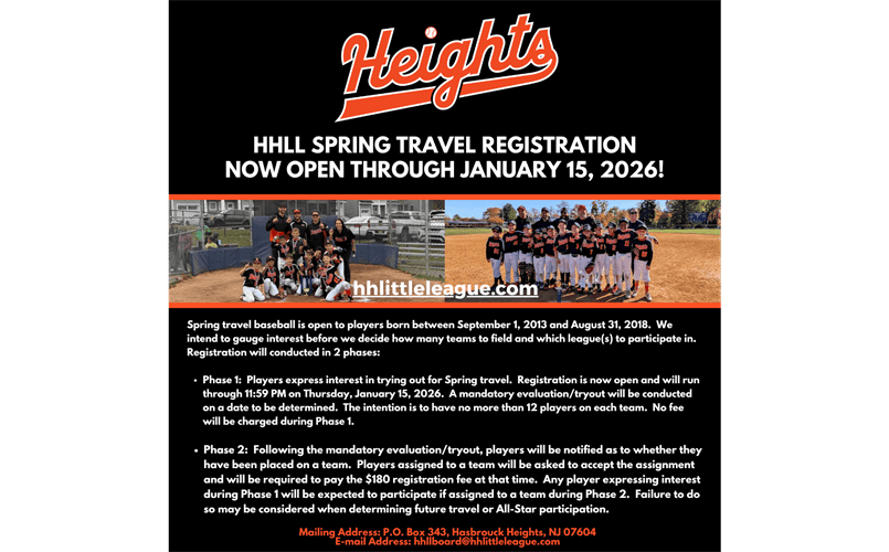 SPRING TRAVEL REGISTRATION IS NOW OPEN!