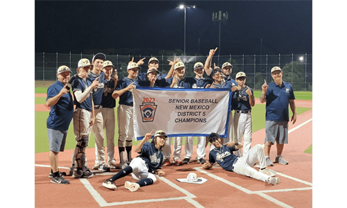Senior Baseball Catpures District Championship