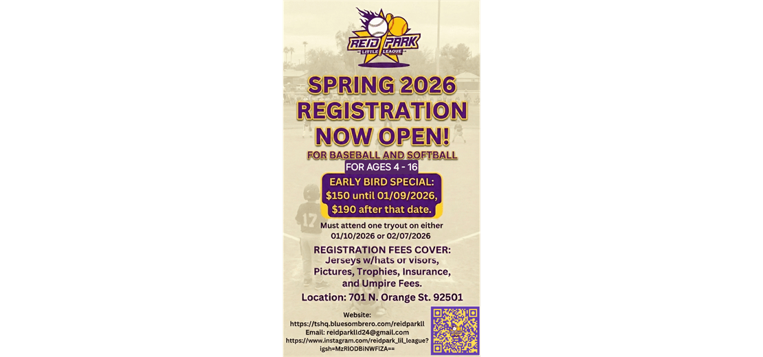 Reid Park Little League photo