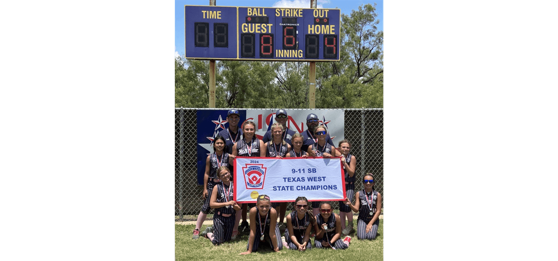 2024 Texas West Softball 9-11 State Champions