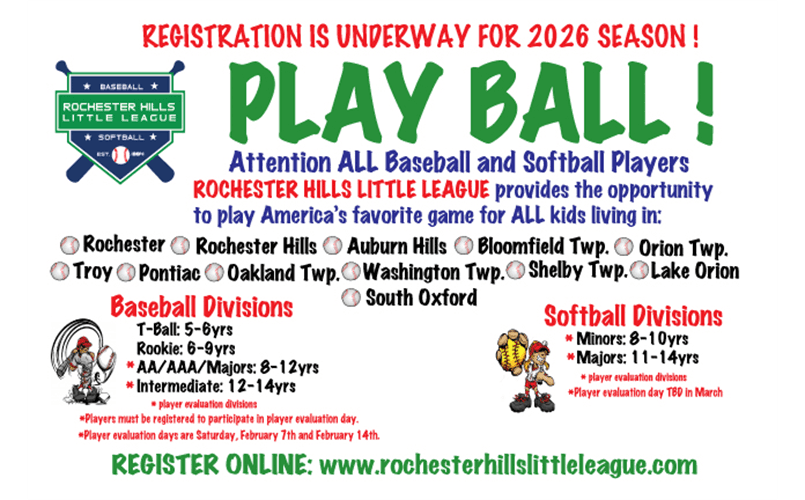 2026 RHLL Registration Flyer