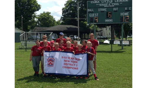 2018 9/10 District 2 Softball Champ