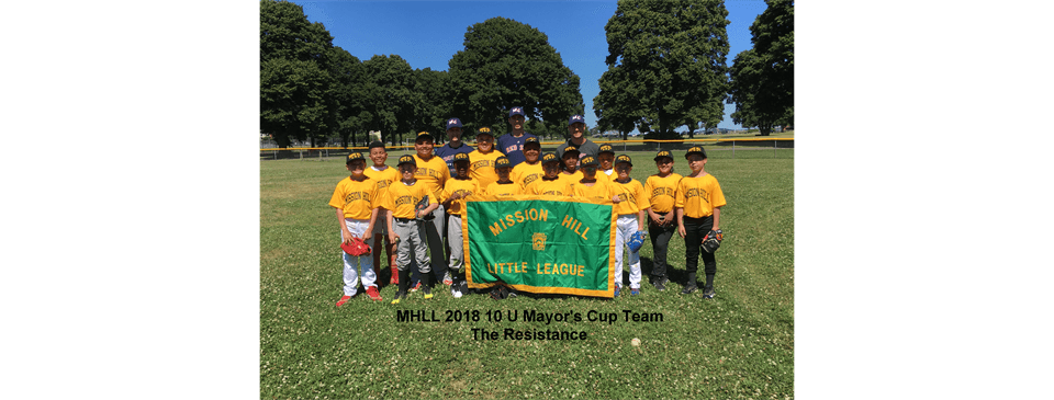 MHLL 2018 10 U Mayor's Cup Team