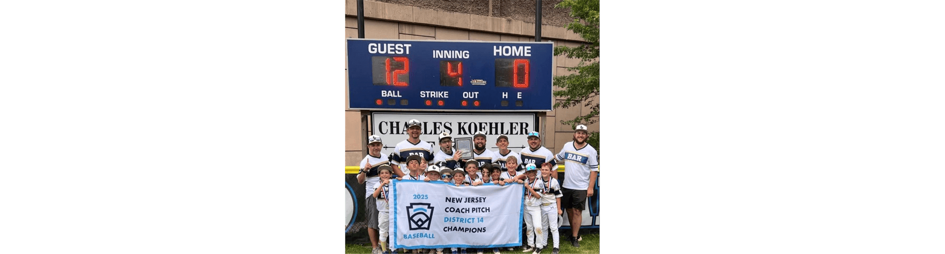 2025 Coach Pitch District 14 Champions