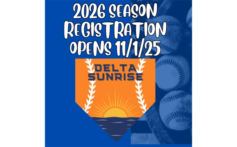 2026 SEASON, ONLINE REGISTRATION OPENS 11/1/25