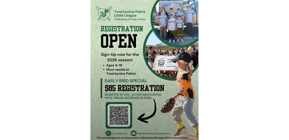 Twentynine Palms Little League photo