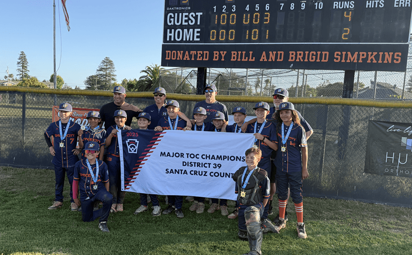 Aptos Astros are the 2025 Majors District 39 Champions!