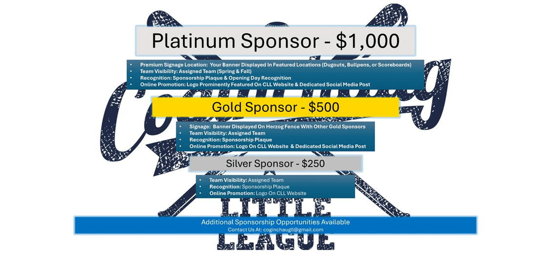 Sponsorships Available