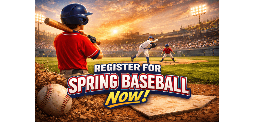 Register for Spring baseball now!