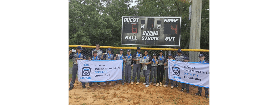 2023 Intermediate Baseball Champions