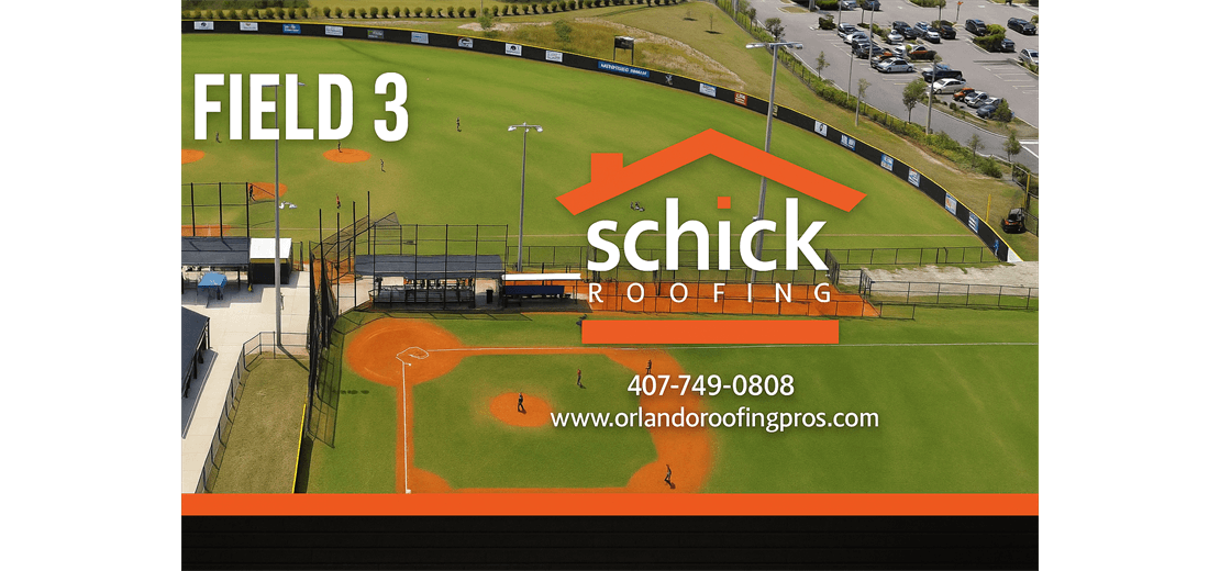 Thank you to our Field 3 Sponsor Schick Roofing!
