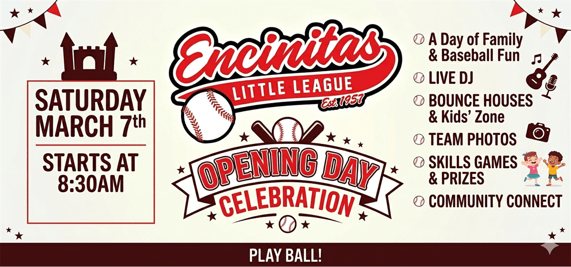 Opening Day - Saturday March 7th!