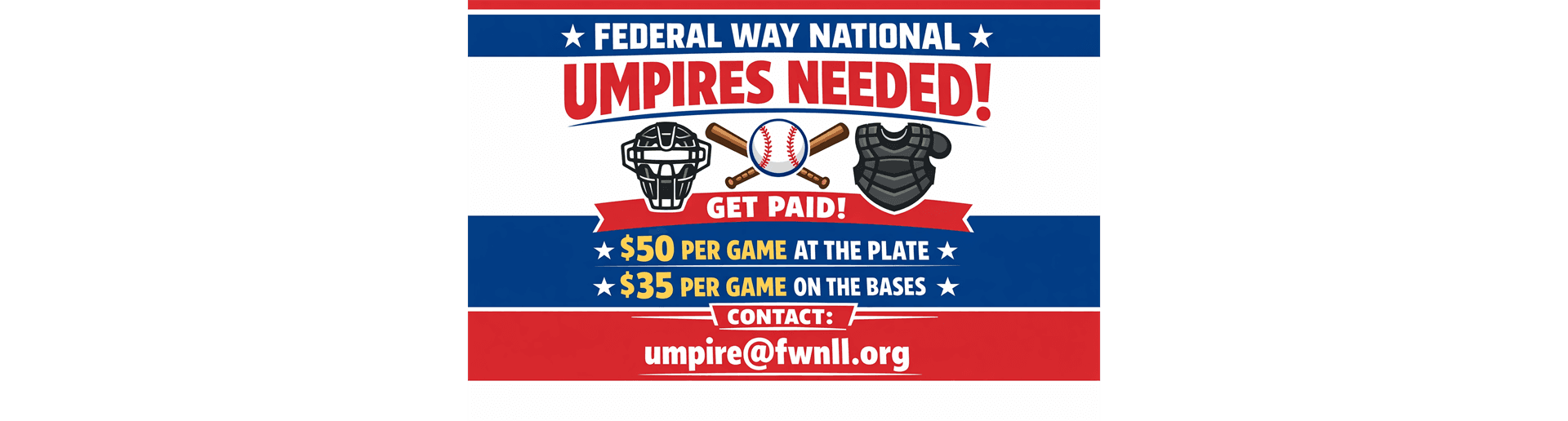 Umpires Needed!
