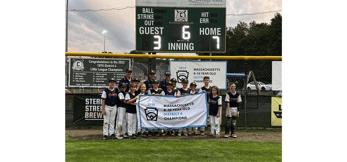 10YO team wins District 4 title!
