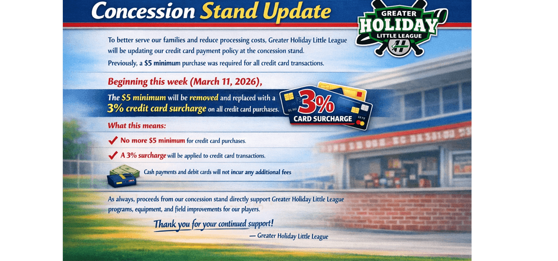 Greater Holiday Little League photo