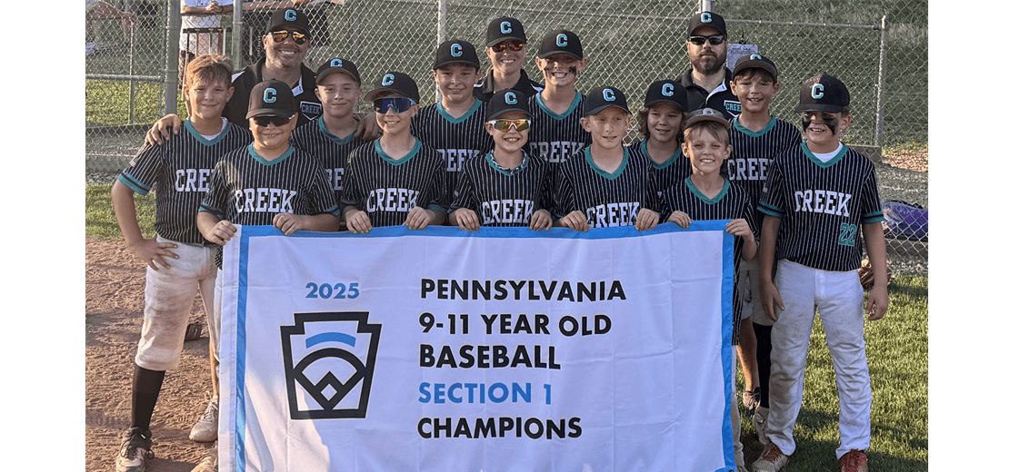 2025 9-11 Baseball Section 1 Champions