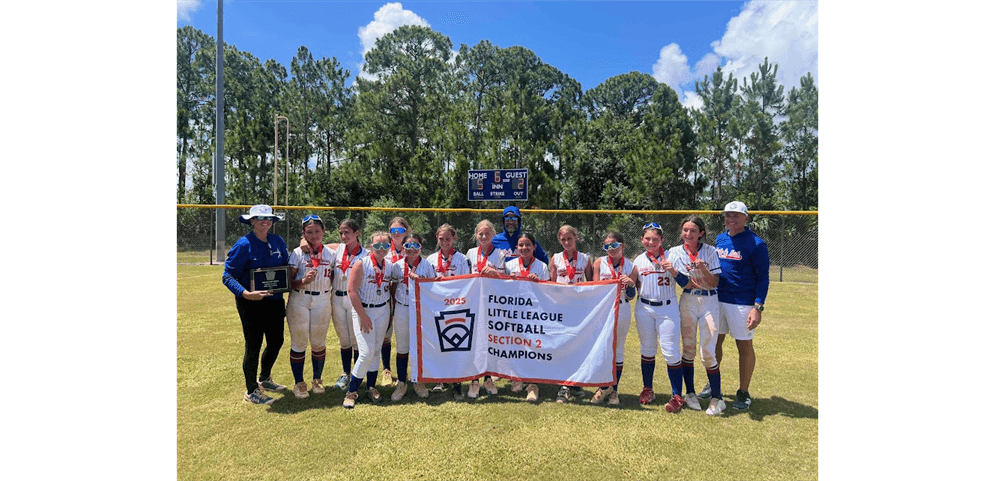2025 Little League Softball Sectional Champions