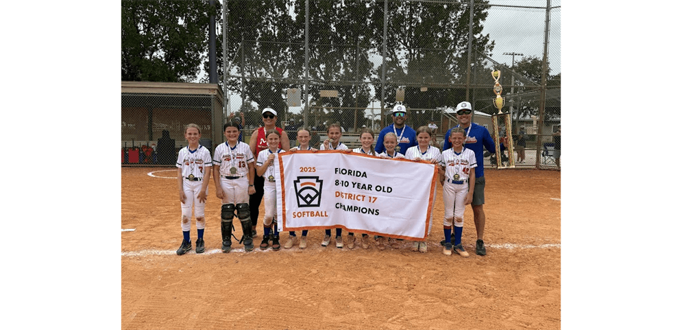 2025 8-10 Softball District Champions