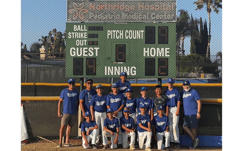 2025 NCLL Spring Majors Champions - Dodgers