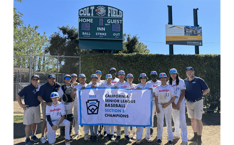 2025 Section 2 Champions - NCLL Senior League All Stars