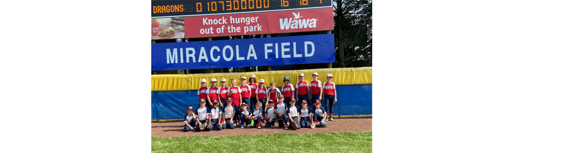 Dragons 8U and 10U are King Of The Hill Tournament Champions!