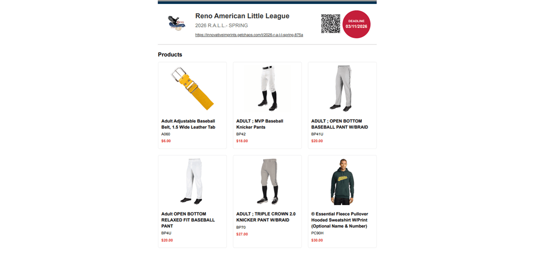 RALL TEAM MERCH STORE IS LIVE FOR ONE MORE DAY!