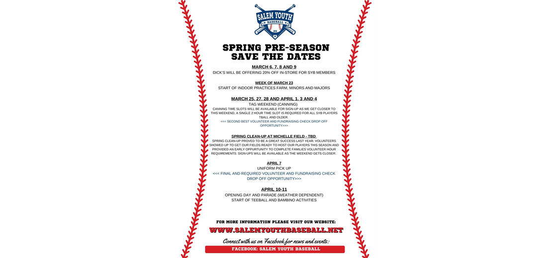 Spring Save the Dates