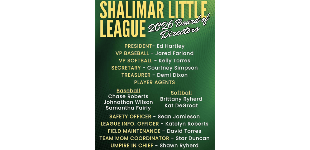 2026 Board Of Directors