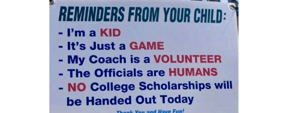 Reminders- It's all about the kids!