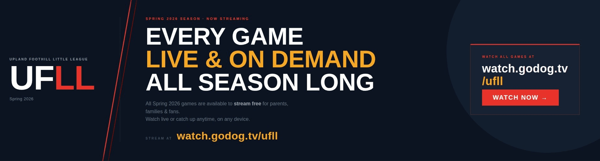 Stream games at GoDog Sports
