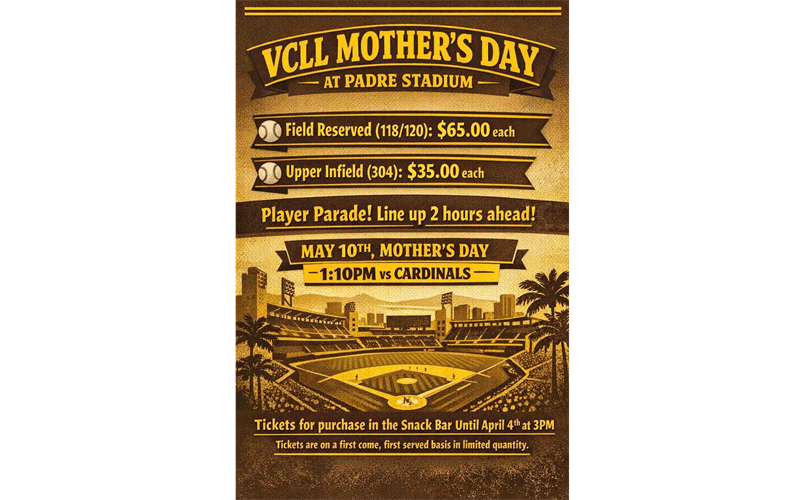 VCLL Mother's Day at Padres Stadium