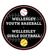 Wellesley Youth Baseball And Softball logo