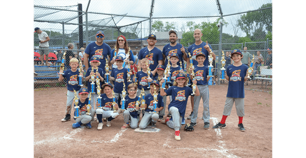 Mudhens PeeWees Spring 2025 League Winners