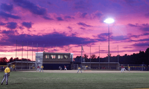 District 26 game at sunset