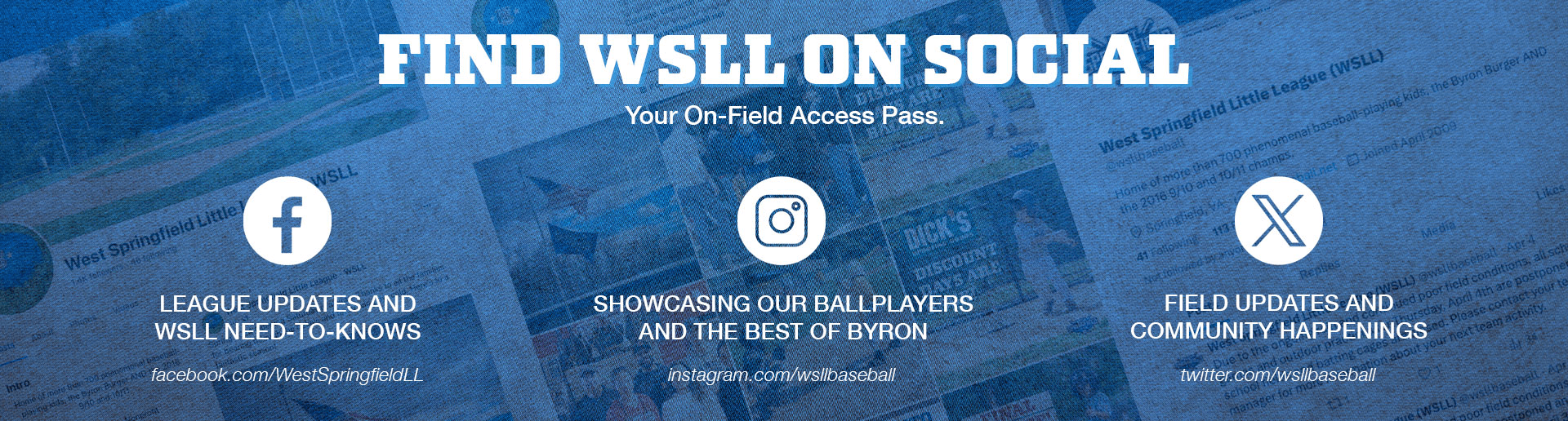 CONNECT WITH WSLL ON SOCIAL