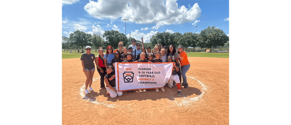 2025 8-10 All Stars Softball District Champions