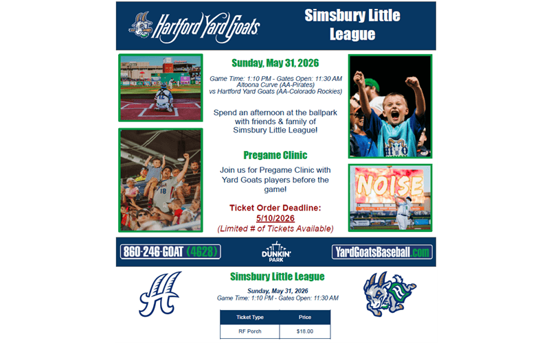 Yard Goats Day - May 31st