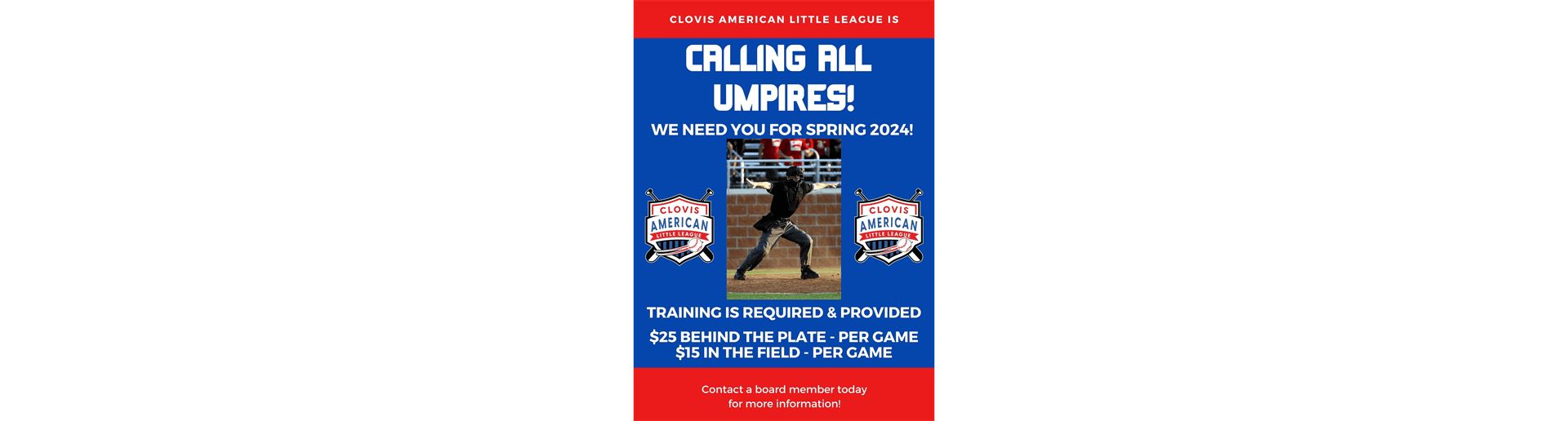 Calling All Umpires!