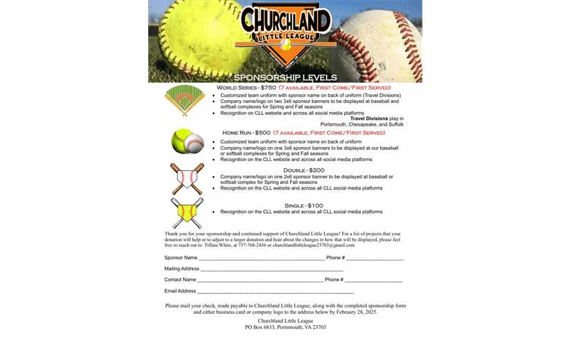 2026 Sponsorship Opportunities